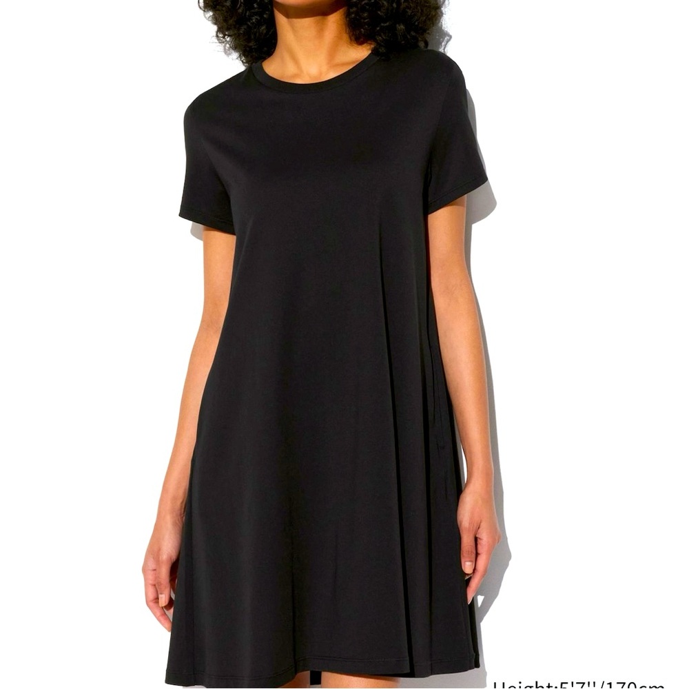 UNIQLO AIRism Cotton Short Sleeve Mini Dress (NWT)